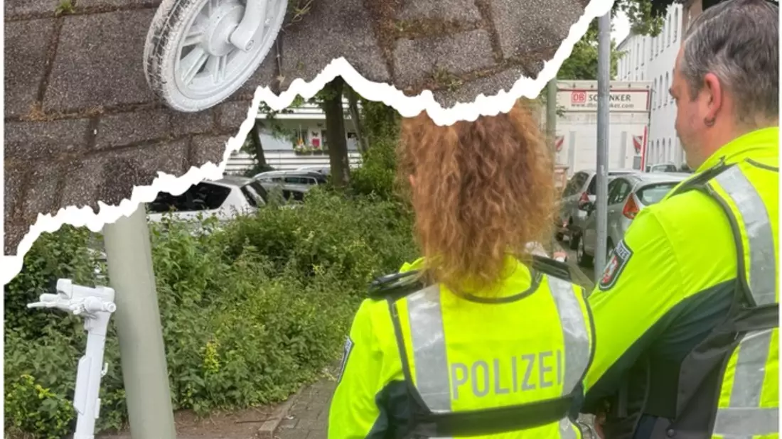 POL-DU: Marxloh: Weißer Geister-E-Scooter als Mahnmal mit abschreckender Wirkung: Jede Fahrt kann ein Leben verändern - Bild: presseportal.de