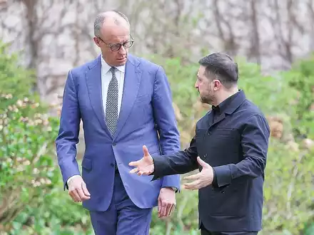 Friedrich Merz und Wolodymyr Selenskyj (Archiv) - Foto: via dts Nachrichtenagentur