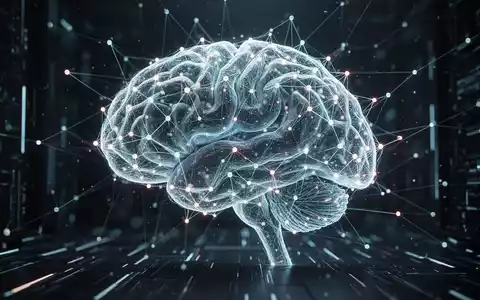 An abstract digital brain or neural network with glowing nodes and lines, symbolizing the rapid growth and vast user base of AI. - Foto: über boerse-global.de