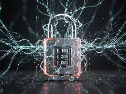 A digital padlock intertwined with a neural network, symbolizing data privacy and AI regulation. - Foto: über boerse-global.de