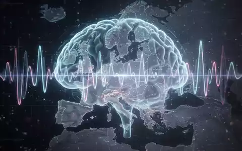 A glowing map of the European Union overlaid on a digital waveform, symbolizing AI limitations and regulatory challenges. - Foto: über boerse-global.de