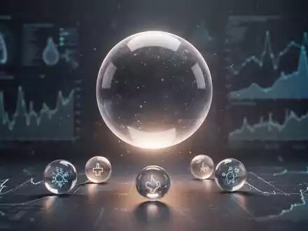 Eine metaphorische Darstellung von Gesundheitsrisikofaktoren, wobei Fettleibigkeit als dominanter, leuchtender Faktor andere Risiken in den Schatten stellt. - Foto: über boerse-global.de