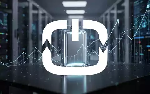 Eine glänzende, hochmoderne Lithium-Ionen-Batteriezelle auf einer dunklen Oberfläche, umgeben von digitalen Wachstumslinien. - Foto: über boerse-global.de