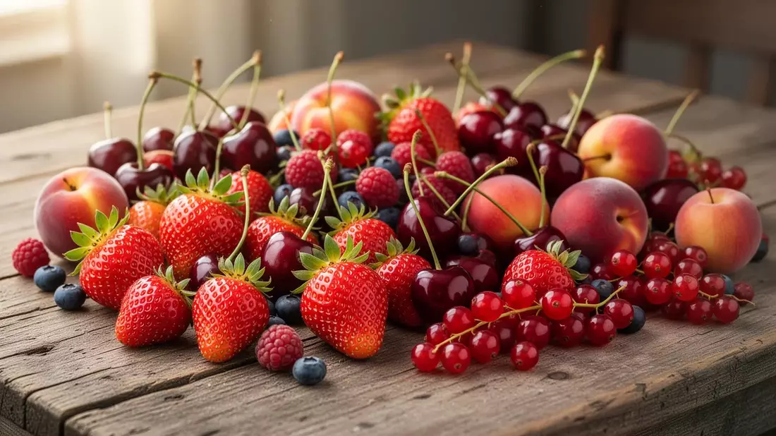 Juni-Obst: Regionale Erdbeeren und Kirschen mit Gesundheitsvorteilen