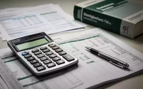 Ein Taschenrechner, ein Stift und eine offene Excel-Tabelle auf einem Schreibtisch mit unscharfen Finanzdokumenten im Hintergrund. - Foto: über boerse-global.de