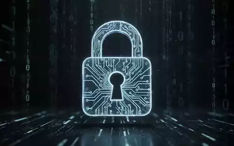 A glowing digital padlock with circuit board patterns, symbolizing enhanced cybersecurity and AI-powered threat detection. - Foto: über boerse-global.de