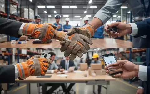 Hände in verschiedenen Arbeitsumfeldern, die Tarifverhandlungen und Lohnrunden in der Bau-, Chemie- und Einzelhandelsbranche symbolisieren. - Foto: über boerse-global.de