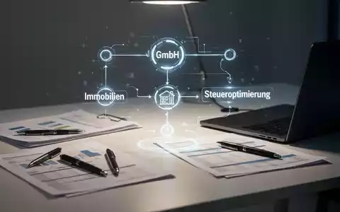 Ein stilisiertes Diagramm mit Finanzdokumenten und einem Laptop auf einem Schreibtisch, das die strategische Steueroptimierung für eine Unternehmensgründung darstellt. - Foto: über boerse-global.de