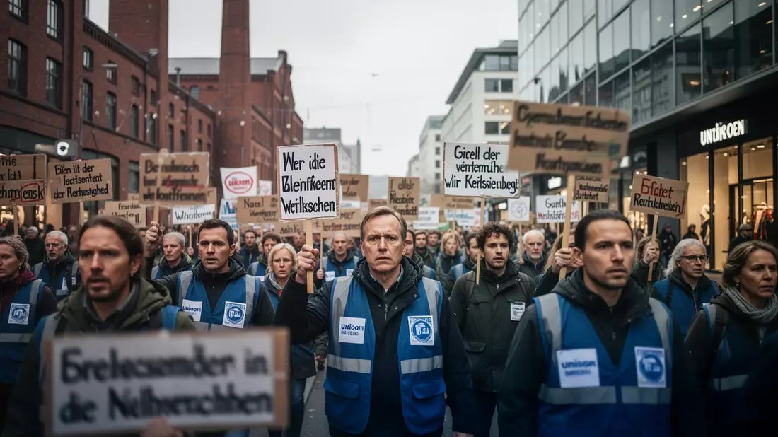 Massive Streiks in Deutschland: Einzelhandel, Stahl und Kliniken betroffen