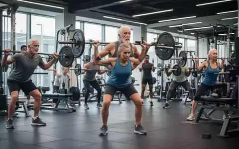 Menschen unterschiedlichen Alters trainieren in einem Fitnessstudio, um Muskeln aufzubauen und ihre Fitness zu verbessern. - Foto: über boerse-global.de