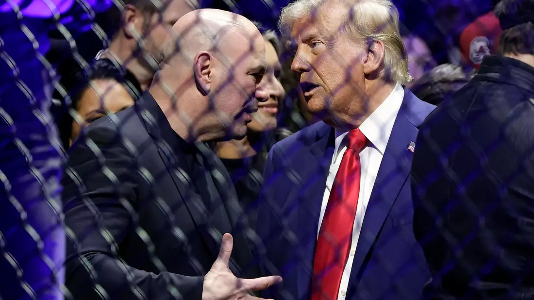 UFC-Boss Dana White ist ein glühender Anhänger des US-Präsidenten. (Archivbild) - Bild: Adam Hunger/AP/dpa