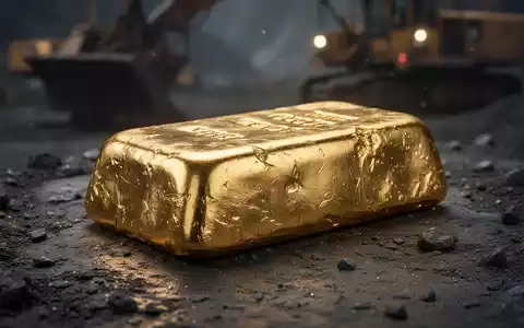 Ein glänzender Gold-Doré-Barren, frisch gegossen, liegt auf einer dunklen, texturierten Oberfläche. - Foto: über boerse-global.de