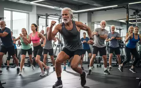 Eine Gruppe von Menschen unterschiedlichen Alters, die in einem modernen Fitnessstudio ein hochintensives Krafttraining durchführen. - Foto: über boerse-global.de