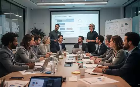 Eine Gruppe Erwachsener nimmt an einem Weiterbildungskurs teil, diskutiert und arbeitet zusammen an einem Tisch in einem hellen Raum. - Foto: über boerse-global.de