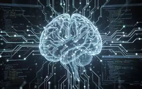 Stylized representation of an advanced AI coding tool, featuring a glowing neural network and code on a terminal interface. - Foto: über boerse-global.de