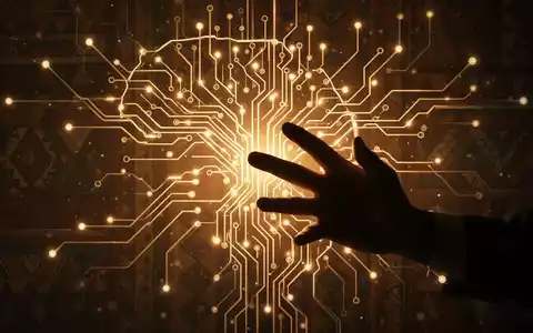 A stylized neural network with African patterns and a silhouetted hand, symbolizing AI development and strategy in Africa. - Foto: über boerse-global.de