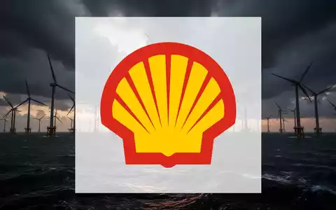 Offshore-Windpark mit Turbinen vor einem stürmischen Himmel bei Sonnenuntergang, das Meer ist unruhig. - Foto: über boerse-global.de