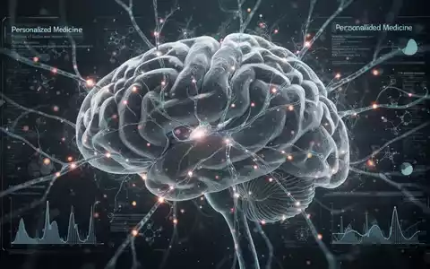 Abstrakte Darstellung von Gehirnaktivität oder neuronalen Netzwerken, mit subtilen leuchtenden Elementen, die Forschung und Hoffnung symbolisieren. - Foto: über boerse-global.de