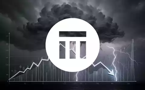 Dunkle Sturmwolke über einem Finanzdiagramm mit Abwärtstrend, symbolisiert die Belastung der Bilanz durch Naturkatastrophen. - Foto: über boerse-global.de
