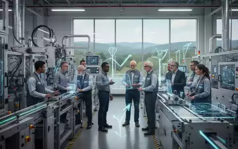 Moderne High-Tech-Produktionsstätte mit Maschinen und Mitarbeitern, die Wachstum und Innovation symbolisieren. - Foto: über boerse-global.de
