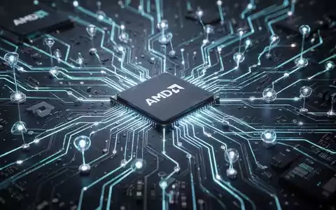 A futuristic circuit board with glowing lines and interconnected nodes, symbolizing advanced shader delivery and enhanced gaming performance. - Foto: über boerse-global.de