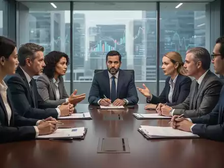 Eine Gruppe von Fachleuten, die sich an einem Konferenztisch treffen, um über strategische Zusammenarbeit und rechtliche Rahmenbedingungen zu diskutieren. - Foto: über boerse-global.de