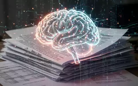 Eine stilisiertes, leuchtendes neuronales Netz über Finanzdokumenten und Gesetzestexten, das Datenschutz und KI in der Finanzwelt darstellt. - Foto: über boerse-global.de