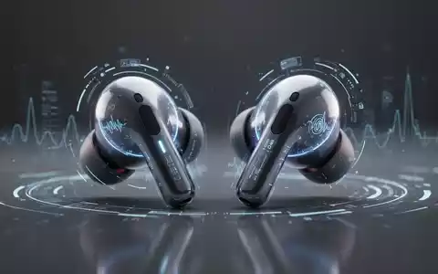 Sleek wireless earbuds, possibly AirPods Pro 3, with subtle glowing tech elements, representing a firmware update and new features. - Foto: über boerse-global.de