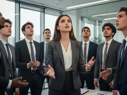 Junge, ambitionierte Fachkräfte in einem modernen Büro, die dynamisch interagieren und aufstrebend wirken. - Foto: über boerse-global.de