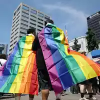 Beim Seoul Queer Culture Festival feiern mehr als 10.000 Teilnehmer gesellschaftliche Vielfalt.  - Foto: -/YNA/dpa