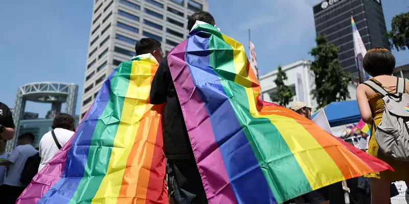 Beim Seoul Queer Culture Festival feiern mehr als 10.000 Teilnehmer gesellschaftliche Vielfalt.  - Foto: -/YNA/dpa