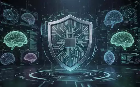 A glowing digital shield icon with circuit board patterns, symbolizing advanced anti-fraud technology and cybersecurity in a futuristic interface. - Foto: über boerse-global.de