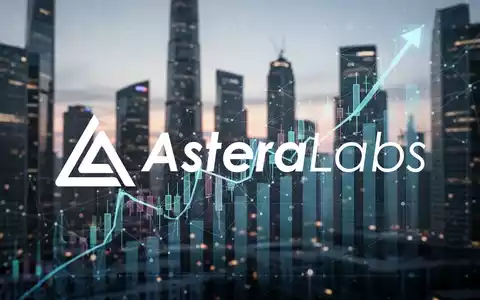 Eine stilisierte Darstellung eines aufsteigenden Aktienkursdiagramms mit digitalen Netzwerkelementen vor einer unscharfen Skyline. - Foto: über boerse-global.de