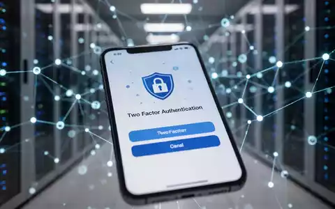 A close-up of a smartphone screen showing a two-factor authentication prompt, with a blurred background of digital security elements. - Foto: über boerse-global.de