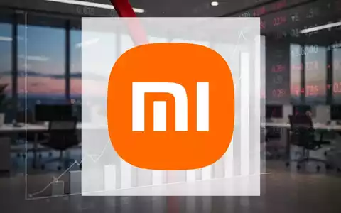 Roter Abwärtspfeil durchbohrt einen Finanzbalken, symbolisiert den Gewinneinbruch von Xiaomi. - Foto: über boerse-global.de