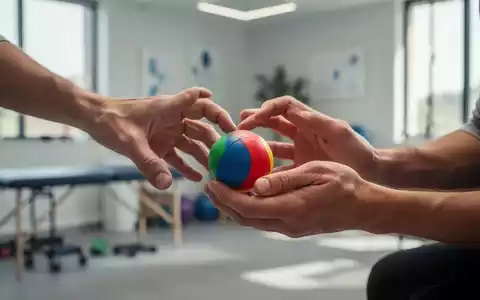 Hände halten einen Therapieball, symbolisiert Bewegungstherapie bei Parkinson. - Foto: über boerse-global.de