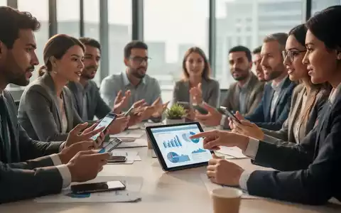 Menschen arbeiten an Laptops und Tablets in einem modernen Büro, das Digitalisierung und neue Arbeitsweisen symbolisiert. - Foto: über boerse-global.de