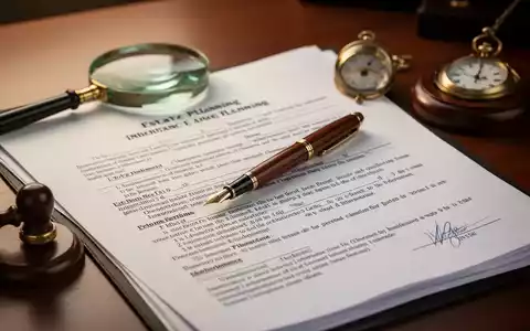 Ein Notariatstisch mit einem Füllfederhalter auf Erbschaftsdokumenten, ergänzt durch eine Lupe, ein Siegel und eine Taschenuhr. - Foto: über boerse-global.de