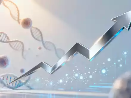Abstrakte Darstellung von Wachstum und Innovation im Gesundheitswesen mit einer aufsteigenden Linie. - Foto: über boerse-global.de