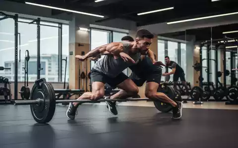 Ein Athlet in Aktion, der eine funktionelle Trainingsübung in einem modernen Fitnessstudio ausführt, um Ganzkörperkraft und Ausdauer zu demonstrieren. - Foto: über boerse-global.de