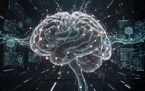 An abstract, glowing digital brain or neural network with interconnected pathways, symbolizing AI memory and data processing. - Foto: über boerse-global.de