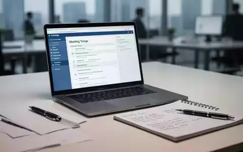 Ein Schreibtisch mit Laptop, Stift und Notizblock, die eine geordnete und effiziente Dokumentation in einem Büro darstellen. - Foto: über boerse-global.de