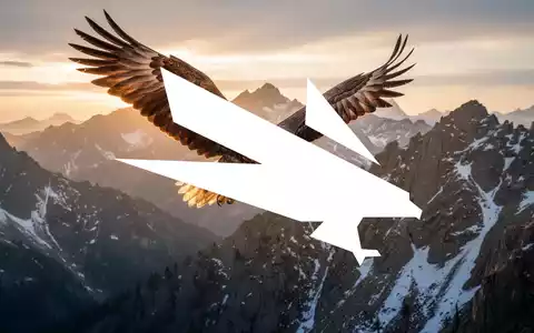 Ein goldener Adler fliegt über schneebedeckte Berge bei Sonnenaufgang, symbolisiert die Übernahme im Bergbausektor. - Foto: über boerse-global.de