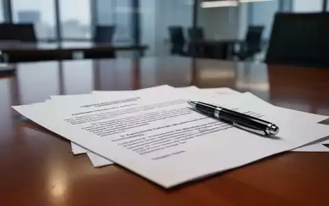 Ein Stift liegt auf einem rechtlichen Dokument, möglicherweise einem Arbeitsvertrag oder einer Kündigung, auf einem Schreibtisch. - Foto: über boerse-global.de