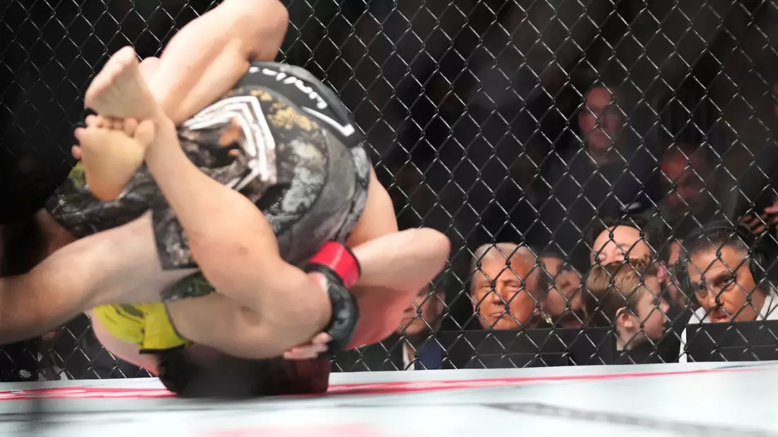 Nicht selten wird einer der UFC-Kämpfer im Ring bewusstlos geprügelt. - Bild: Lynne Sladky/AP/dpa
