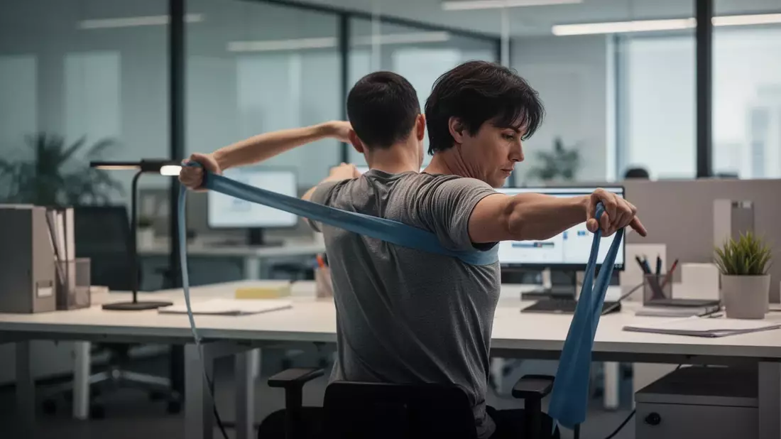 Gymnastikband-Übungen: Fünf Minuten täglich gegen Rückenschmerzen