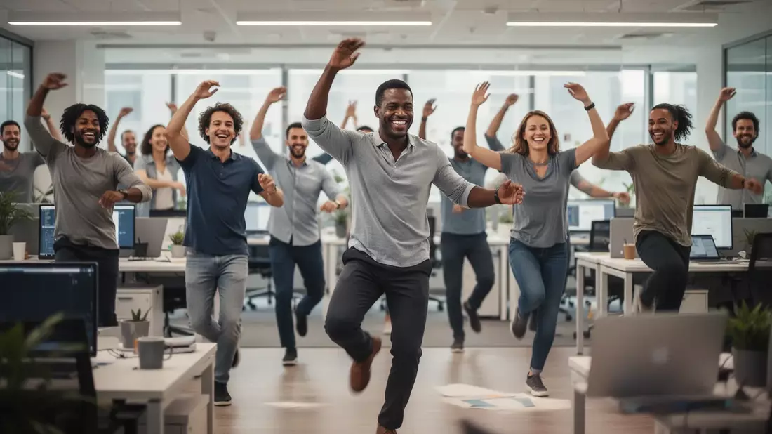 Tanzpausen im Büro: Studie belegt positive Effekte auf Stimmung und Fitness