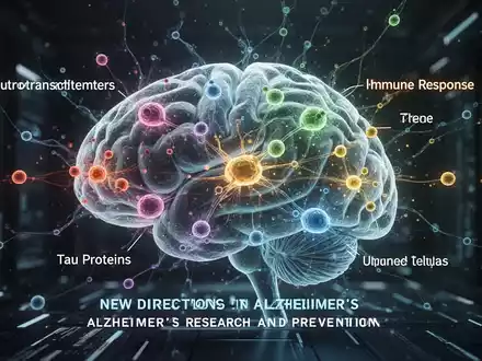 Eine stilisierte, leuchtende Darstellung eines Gehirns oder neuronalen Netzwerks mit verschiedenfarbigen Knoten, die unterschiedliche Forschungsbereiche symbolisieren. - Foto: über boerse-global.de