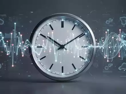 Eine stilisierte Uhr mit leuchtenden biologischen Markern, die Schlaf und seine Auswirkungen auf die Gesundheit symbolisieren. - Foto: über boerse-global.de