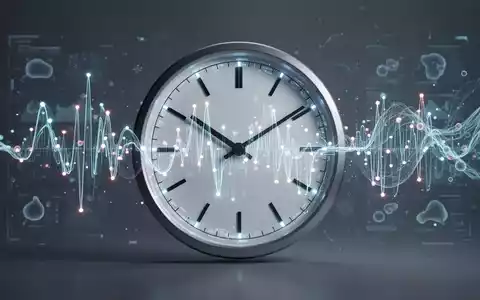Eine stilisierte Uhr mit leuchtenden biologischen Markern, die Schlaf und seine Auswirkungen auf die Gesundheit symbolisieren. - Foto: über boerse-global.de